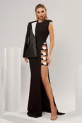 3D couture Calla lily dress Viscose Bloom CA33