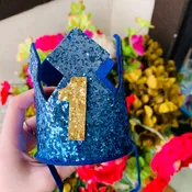 Birthday 1 Crown Royal Blue and Gold