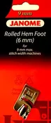 6mm Rolled Hem Foot (9mm Machines)