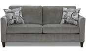 Affordable Furniture 3100 Sims Charcoal Gray Loveseat