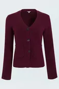 Aeron V-Neck Cardigan Sweater in Claret