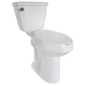 Fabac 2-Piece White 20-1/2" Tall Elongated Toilet