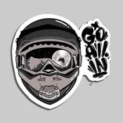 GO ALL IN I STICKER