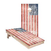 1776 American Flag Star Cornhole Boards