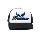 Black/White & Blue Trucker Hat
