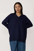 Oversized Alpaca Sweater - Midnight | Laude The Label