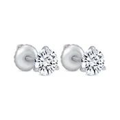 1.6 carat Gold Round  Solitaire Diamond Stud Earrings