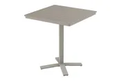 36" Square Bar Height Pedestal Table w/ hole