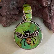 Bee on Turquoise