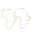 Africa Outline Earrings — Bagz & Bling