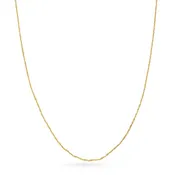 1.3MM Singapore Chain Necklace in 14K Yellow Gold, 16" Length