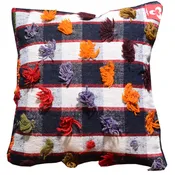 15" x 15" Geometric Design Hand-Woven Turkish Kilim Pillow Cover Cwpal-010080