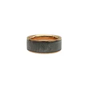 7mm "Banded Ladder" 14k Rose Gold Rails Flat Band