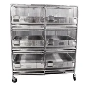 Rabbit Housing 6-Cage 5 Sq. Ft. Unit