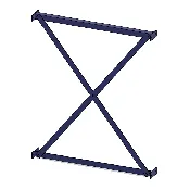 CANTILEVER 48" DIAGONAL X BRACE W/HDW