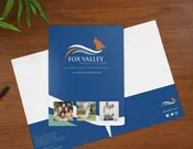 9" x 12" Printed Presentation Folder – White Paper