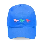 3 Horses Embroidered Baseball Cap Equestrian Riding Hat for Women #M190-HORSE3
