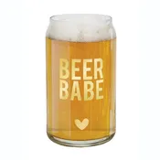 Beer Babe Beer Can Glass