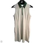 Athletic Dress By Lululemon In Cream & Green, Size: M