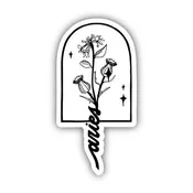 Aries Thistle & Honeysuckle Zodiac Sticker