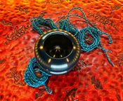 Blackside Customs Aluminum Yo-Yo in Navy Blue Anodized Finished PRE-OWNED