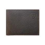 Ariat Men's Bifold Wallet Logo Shield In Brown