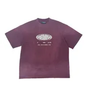 PB World Monkey Washed Tee Oversized - Burgundy