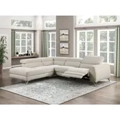 2-Piece Power Reclining Sectional Bienvenue Collection with Left Chaise — Furniture Mattress Depot