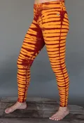 Bengal Tiger Tie Dye Ankle Length Yoga Legging- Inner Fire