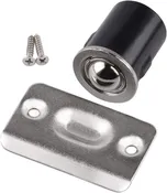 Adjustable Drive in Ball Catch with Strike Plate - Satin Nickel