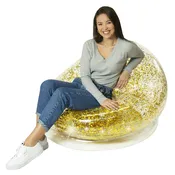 Air Candy Inflatable Gold Glitter Chair