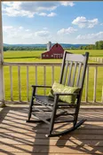 850 Slat Adult Black Rocker