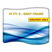 10ft Snap Frame S Shape Single Sided Graphic Only