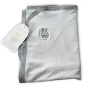 Organic Cotton Baby Blanket - Dove Drift