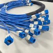 12 Cable CAT6 Plenum UTP Stranded Conductor RJ45 to RJ45 | Jack to Jack Premium Custom Ethernet Cable Bundle - Made in the USA