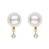 Akoya Twinkling Diamond Earrings