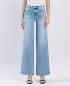 APUS HIGH RISE PATCH POCKET WIDE LEG JEANS