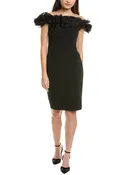 Aidan Mattox by Adrianna Papell Off-the-shoulder Rose Cocktail Dress