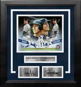 Aaron Judge & Giancarlo Stanton New York Yankees Collage 8x10 Framed Photo with Engraved Autographs