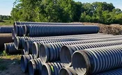 10″ Black Culvert Pipe, 20 ft, gasketed