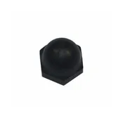 10-24 Acorn Nut / Low Crown / Closed End / Steel / Black Oxide