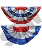 American Bunting Patriotic Pleated Fans 3′ x 6′ #16-960
