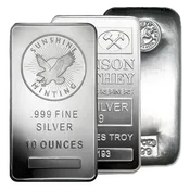 10 oz Silver Bar – Various Mint