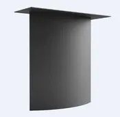 180 Series Crescent Steel Dining Base Pair