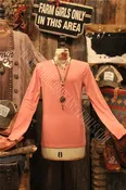 All Layered Up Dusty Rose Long Sleeve Casual Tee