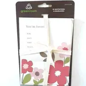 10 Invitations Cards & Envelops 5″ x 6″ 1/2