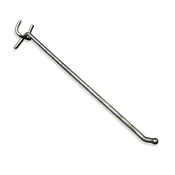 10" Metal Wire Hook: 0.187" Diameter, 50-Pack