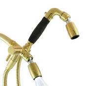 3-Way Combo Kit – Handheld with Classic™ Shower Head – Polished Brass – Forever™ Rubber Grip – No Trickle Valve