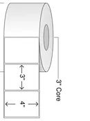 Item #4X3CTTP12 4"x 3" - Coated thermal transfer labels, 12" rolls, 2 rolls per carton