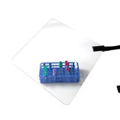 12 Inch Flat Safety Shield with Flex Arm and Clamp